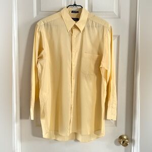 Izod Men's Dress Shirt Silky Poplin Easy Care L 16 32/33